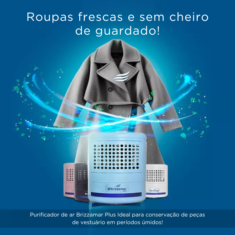 Purificador De Ar Lonizador E Ozonizador Brizzamar Plus