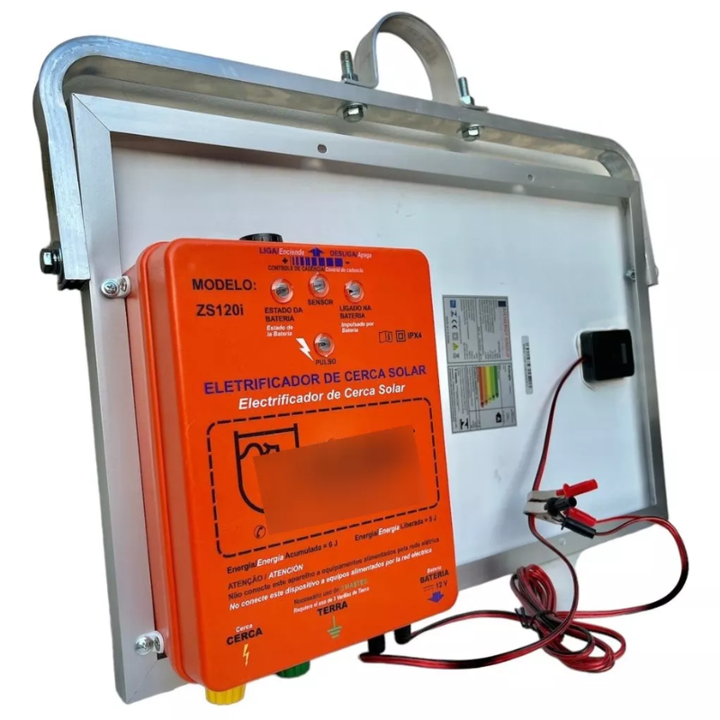 Cerca Elétrica Rural Solar Zs120i Zebu 120km Seca Capim 6j