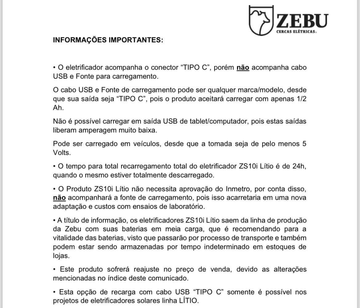 Aparelho De Choque Rural Solar C/bateria Lítio 20km 0,12 J