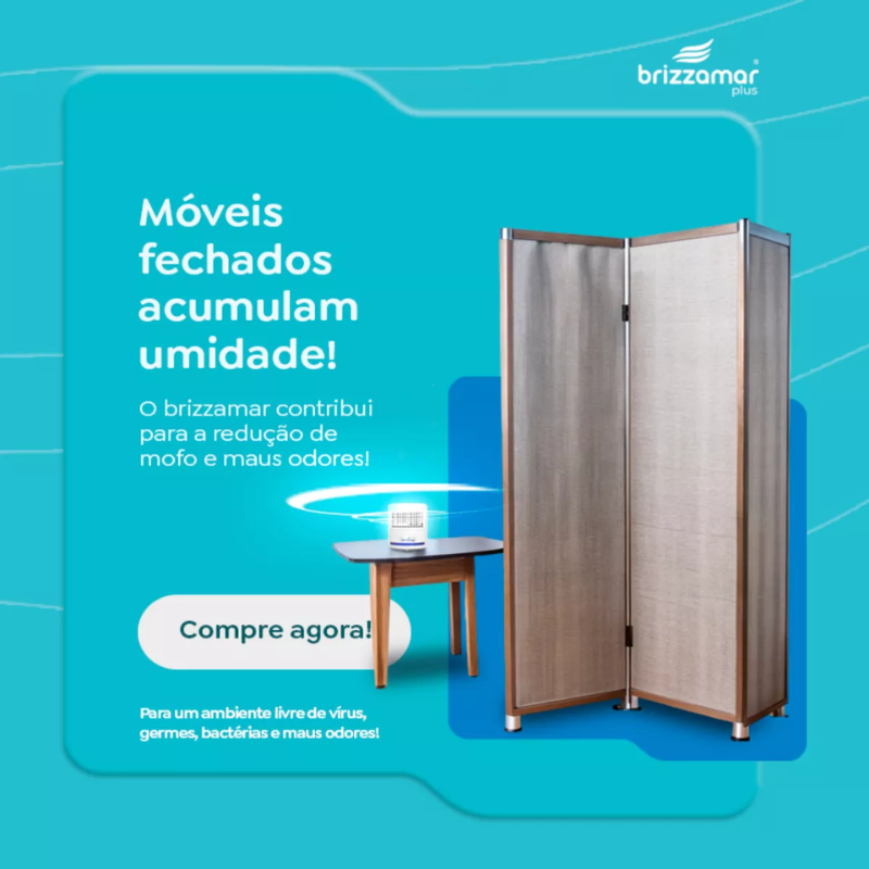 Purificador De Ar Lonizador E Ozonizador Brizzamar Plus