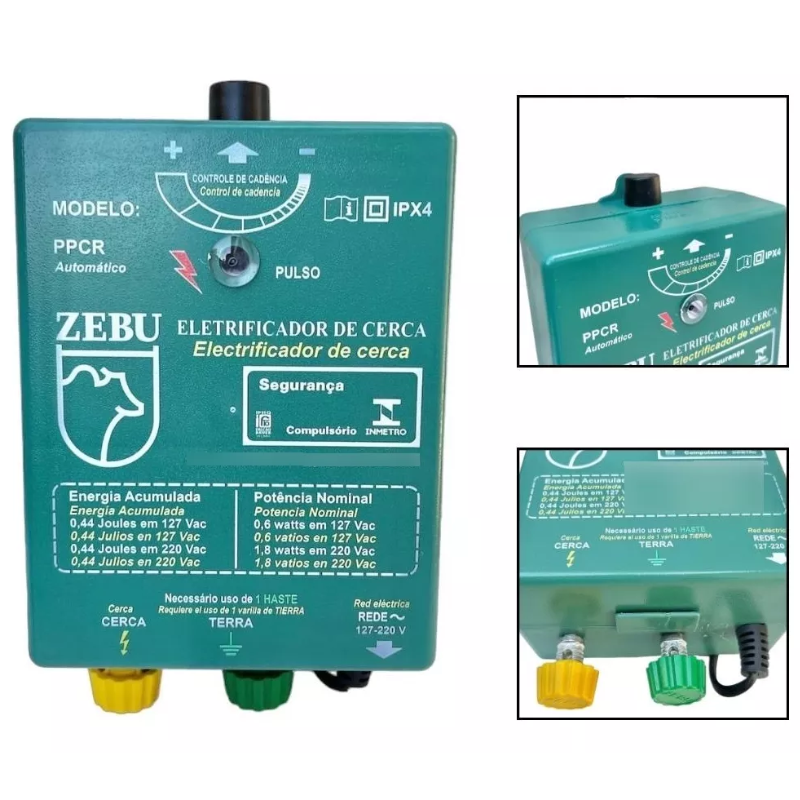 Eletrificador De Cerca Rural Zebu Ppcr 30 Km