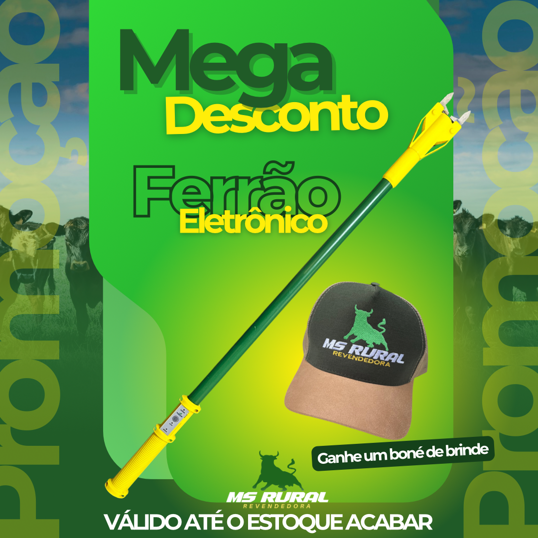 Ferrão Eletrônico Pampeano 4 Joules Liberado 1 Metro Comprimento